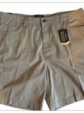 Noble Outfitters NWT Flex Khaki Canvas Cargo Shorts Women’s Full Fit Size 20